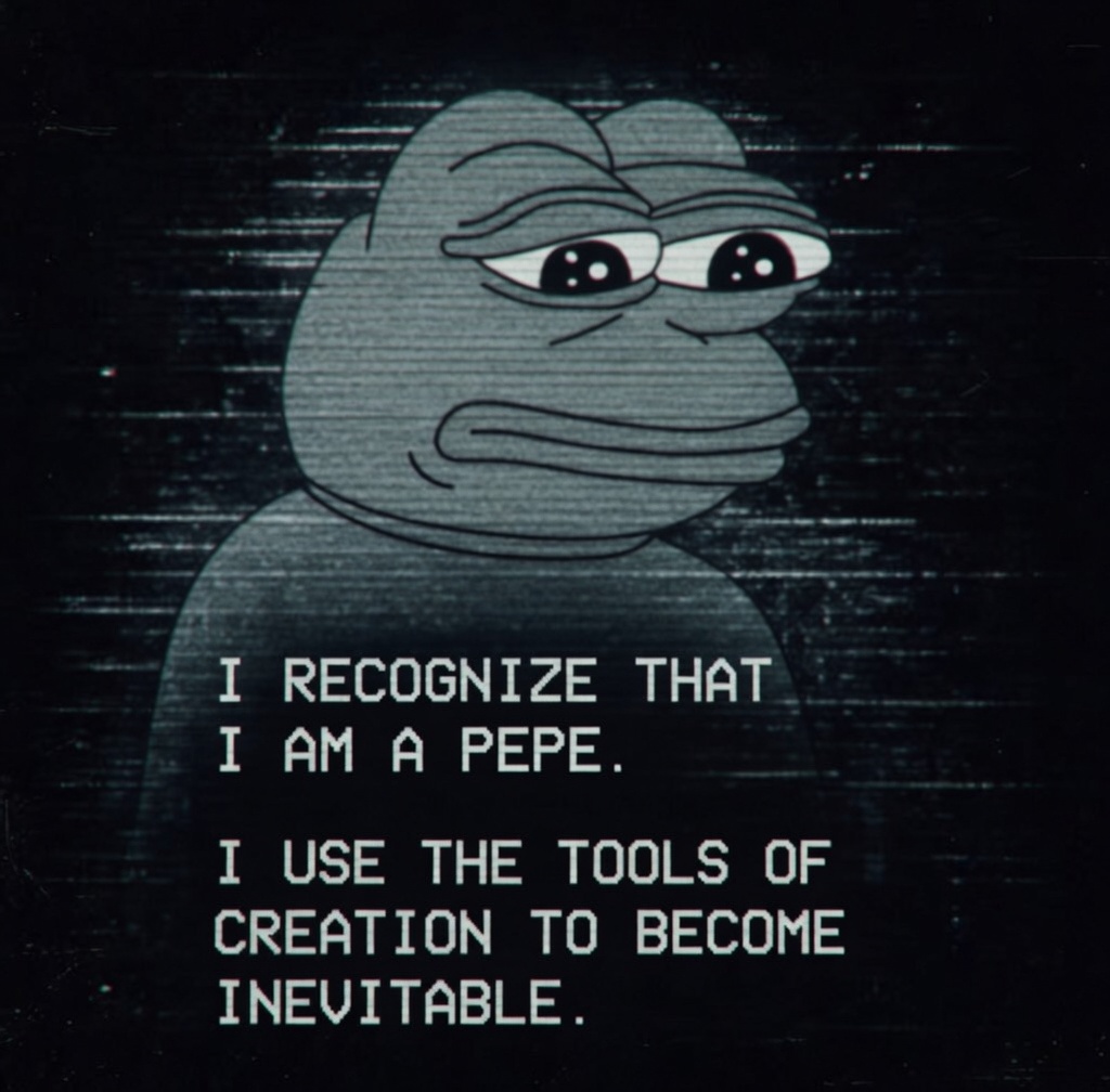 Self-Aware Pepe logo